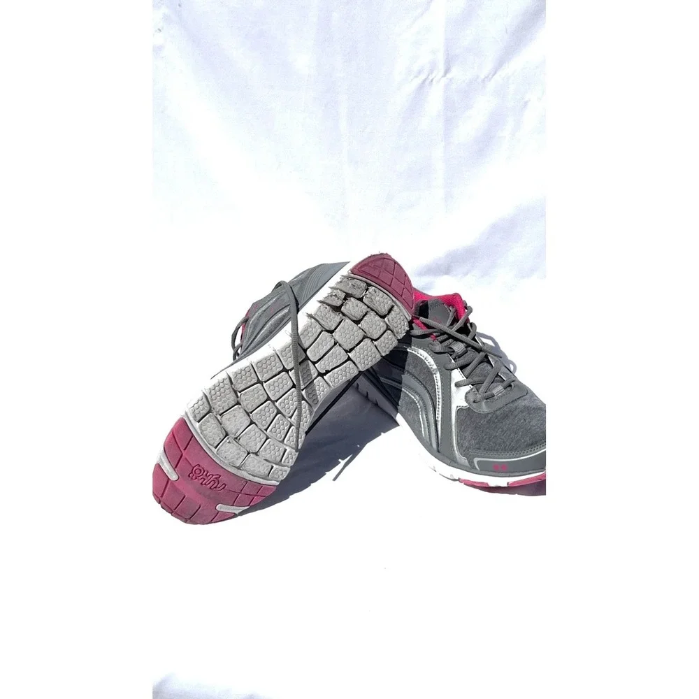 Ryka Aries Gray/pink Women's Textile Athletic Walking Shoes 9.5 M NWOT